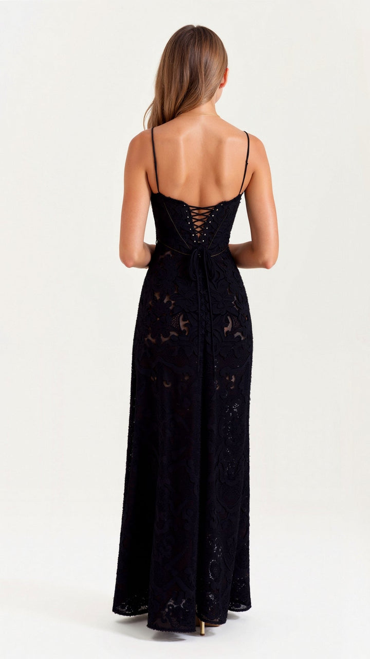 Caroline | Dames Bruiloft Gast Slip Maxi Jurk