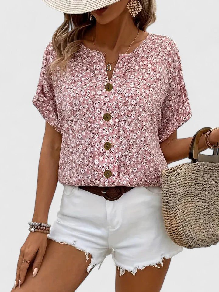 Sabine - Elegante Bloemen Zomer Top
