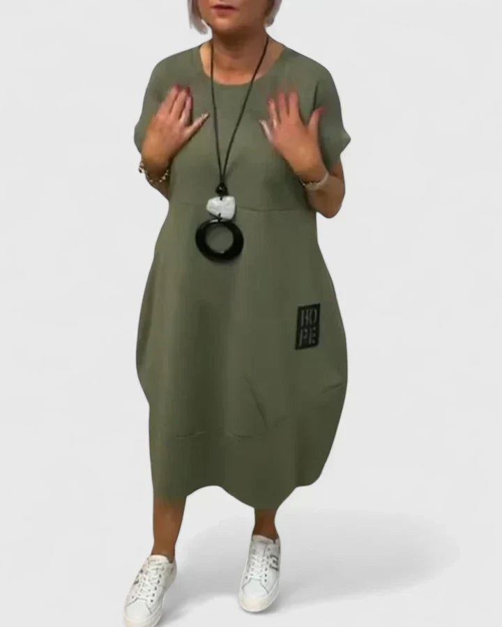 Thalyssiah | Comfortabele Midi Jurk