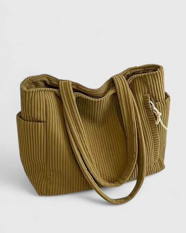 Mia | Dames Geribbelde Stijl Handtas