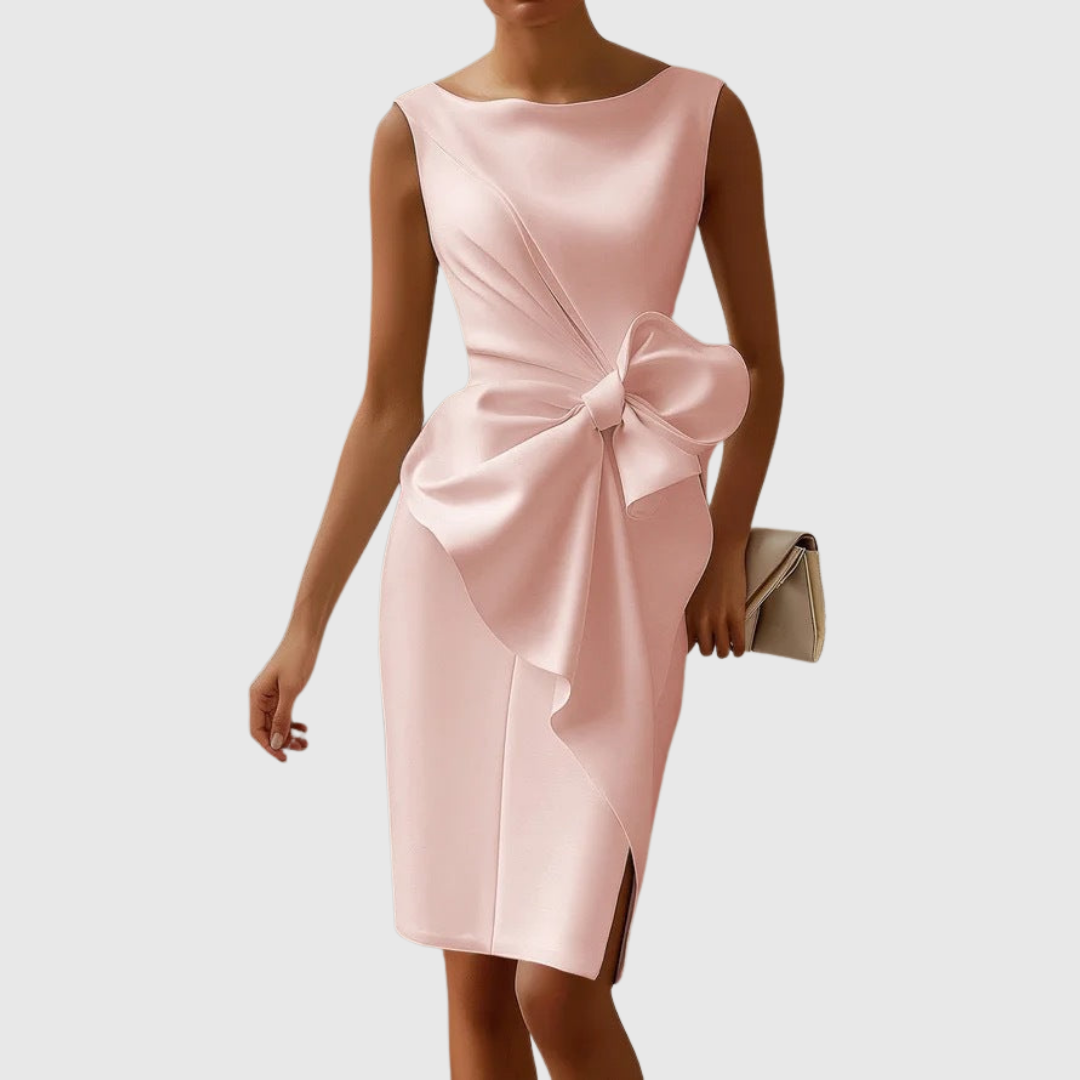 Ainsley | Stijlvolle Mouwloze Midi Jurk