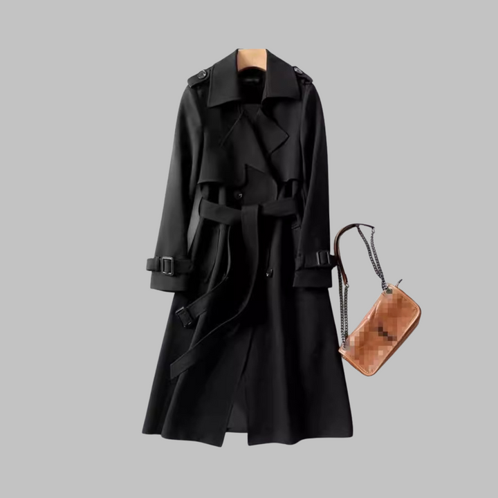 Tia - Elegante Kniestijl Losse Jas
