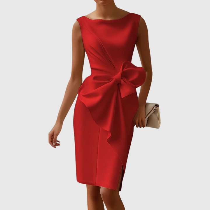 Ainsley | Stijlvolle Mouwloze Midi Jurk