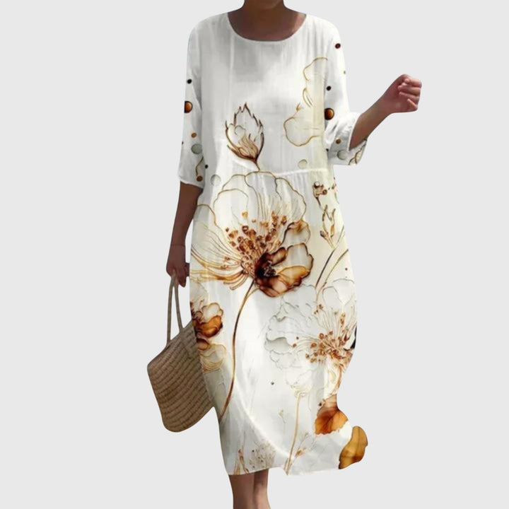 Hayley | Stijlvolle Bloemen Maxi Jurk