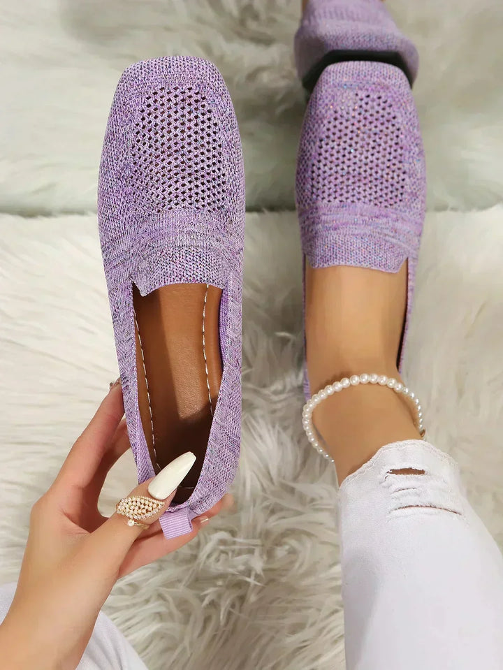 Dames Ballerina's met Parelband en Strass voor Casual