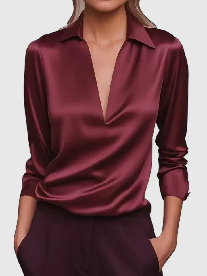 Calvina | Verfijnde Blouse