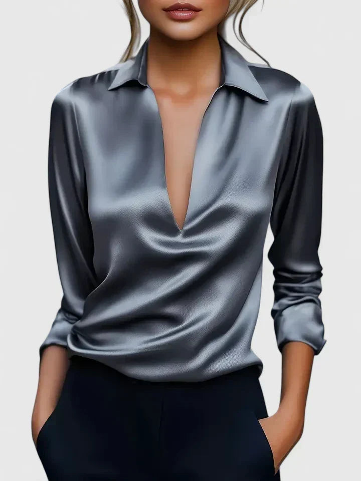 Calvina | Verfijnde Blouse