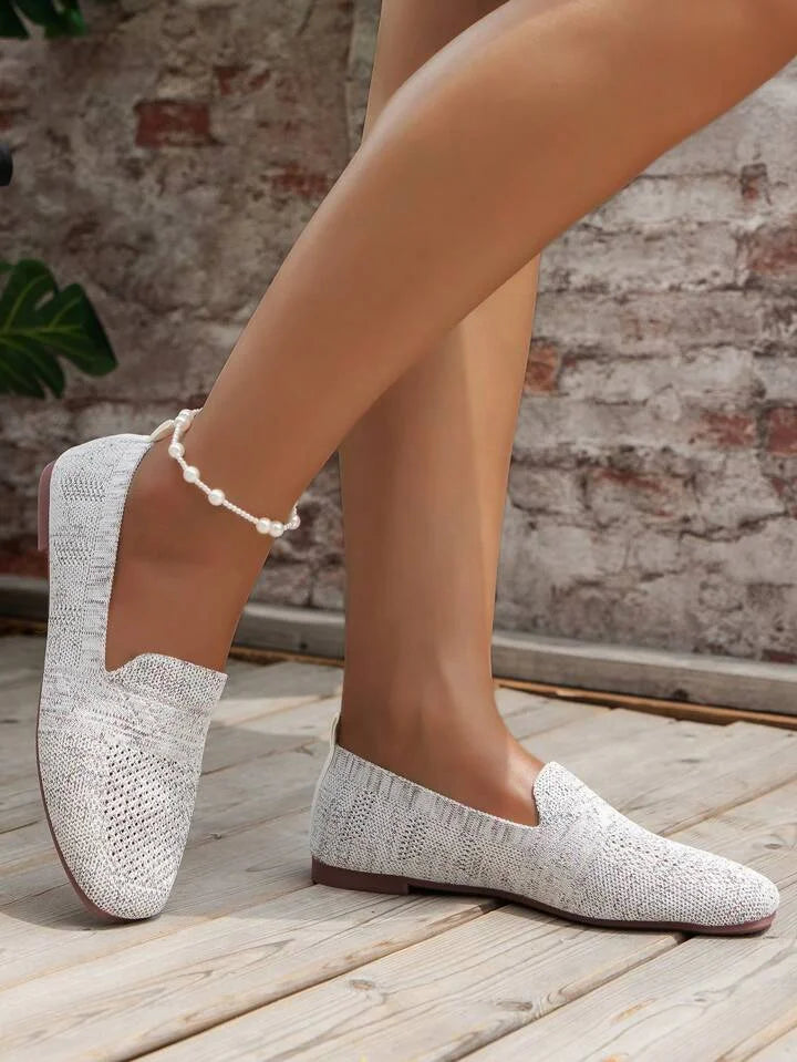 Dames Ballerina's met Parelband en Strass voor Casual
