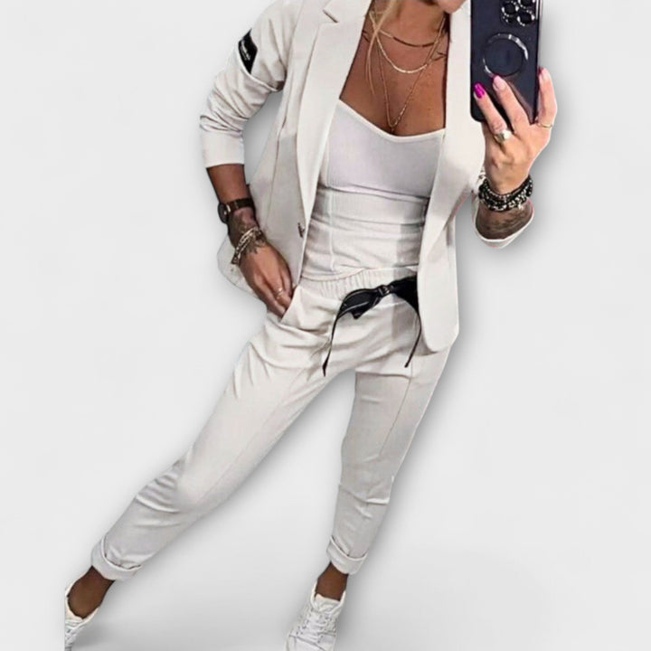 Vionne | Elegante Set van Top, Jas en Broek