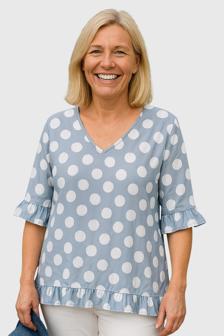 Eira | Blouse - Blauw