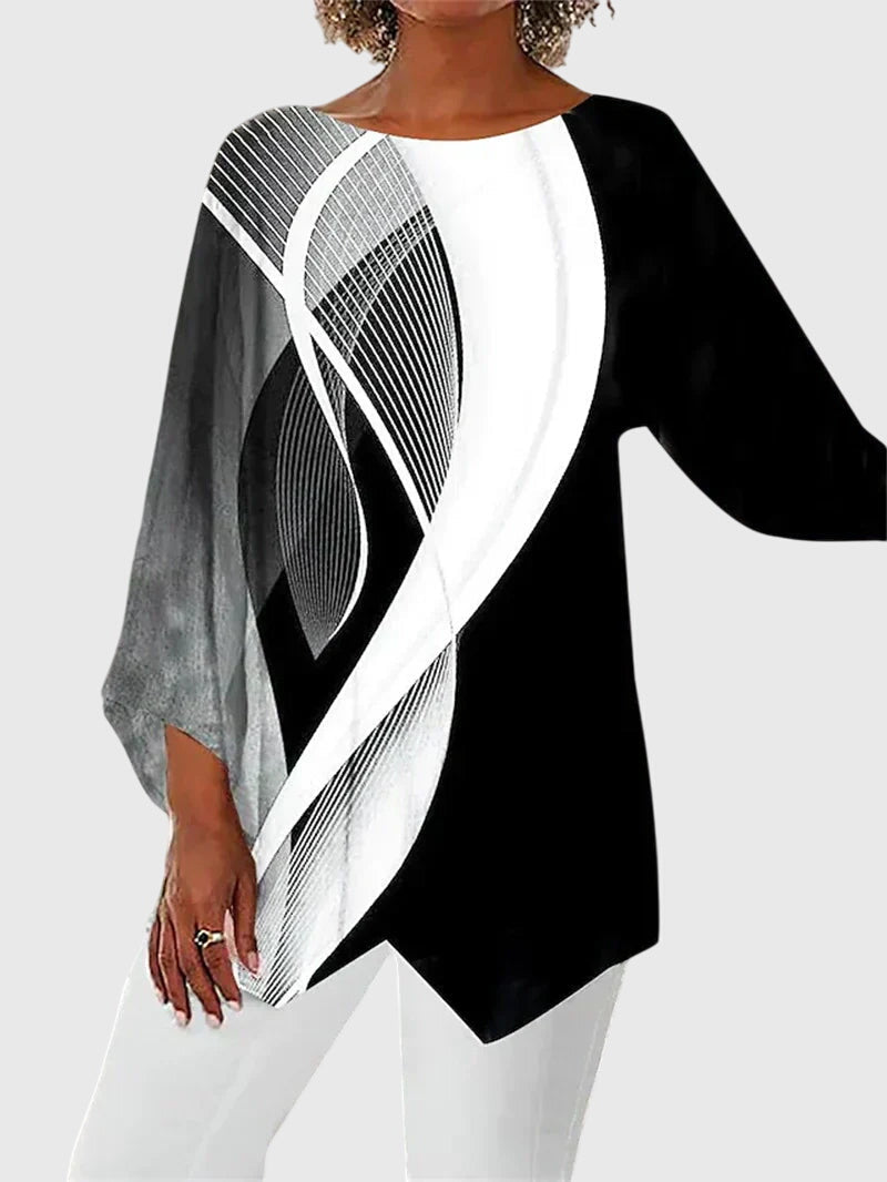 Alayah | Elegante Ronde Hals Top