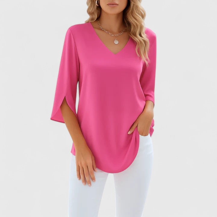 Violetta | Elegante V-Hals Blouse