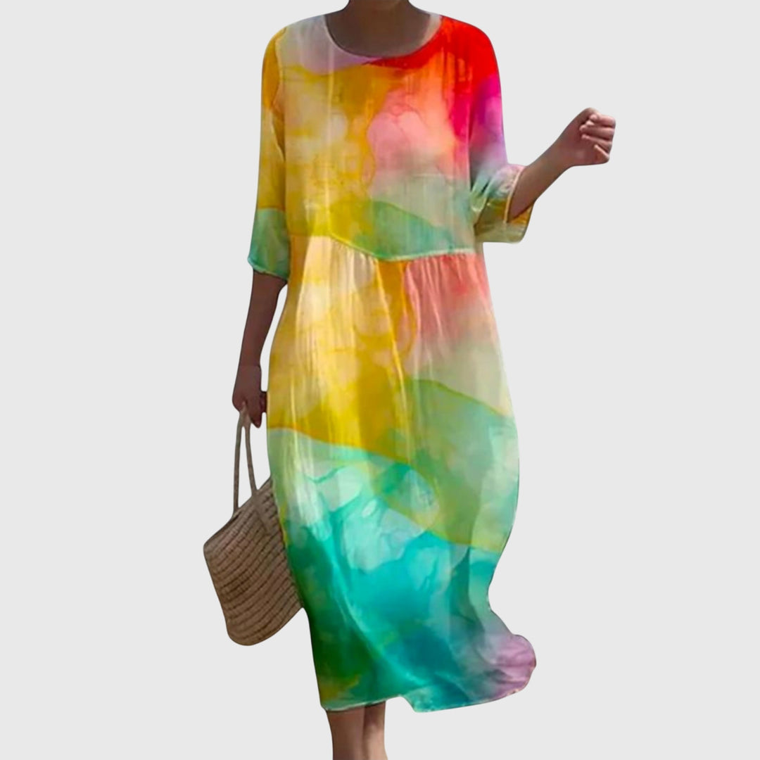 Hayley | Stijlvolle Bloemen Maxi Jurk