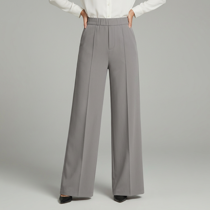 Blair | High-Waisted Pleated Wide-Leg Trousers