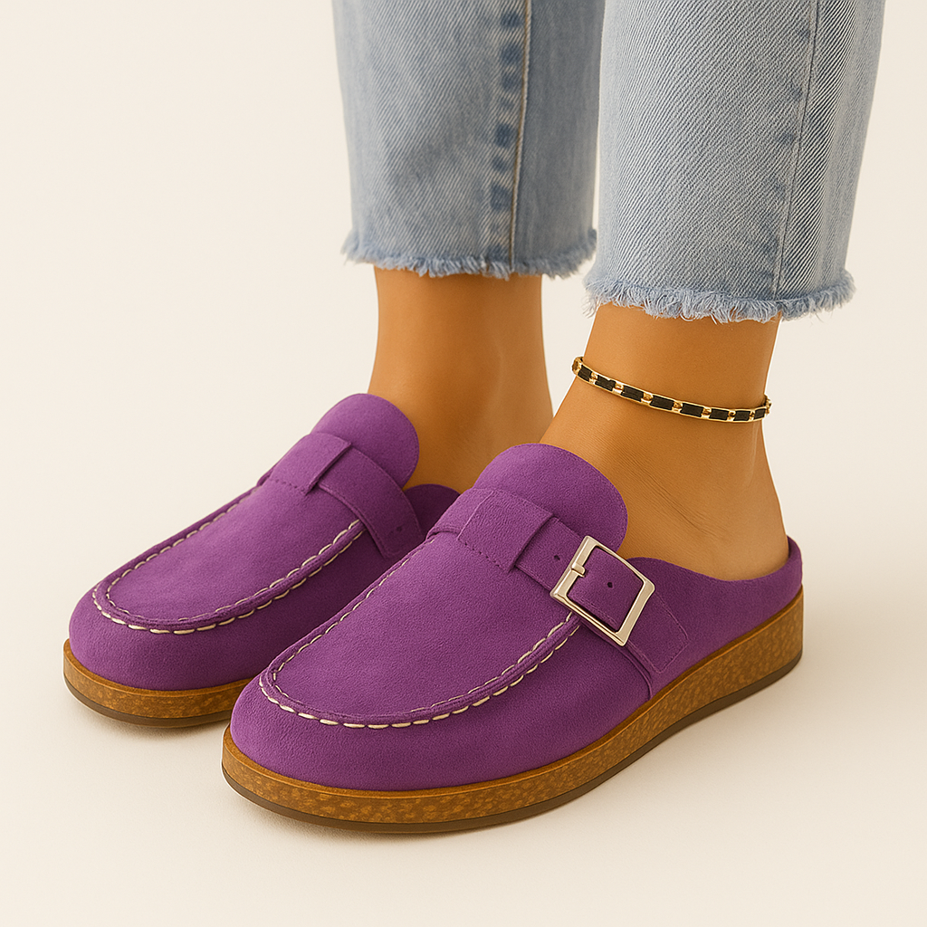 Dames Slip-On Clogs met Verstelbare Gesp