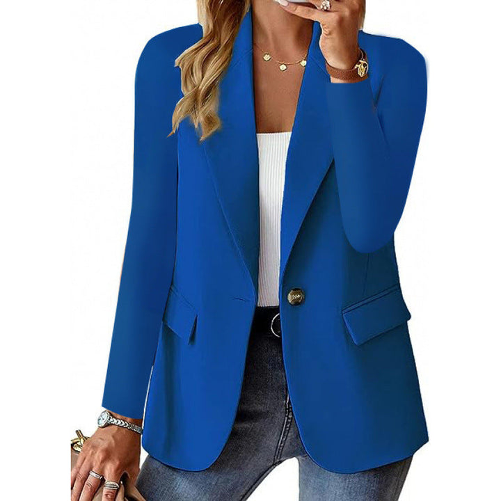 Dames Getailleerde Blazer met Decoratieve Knoopsluiting