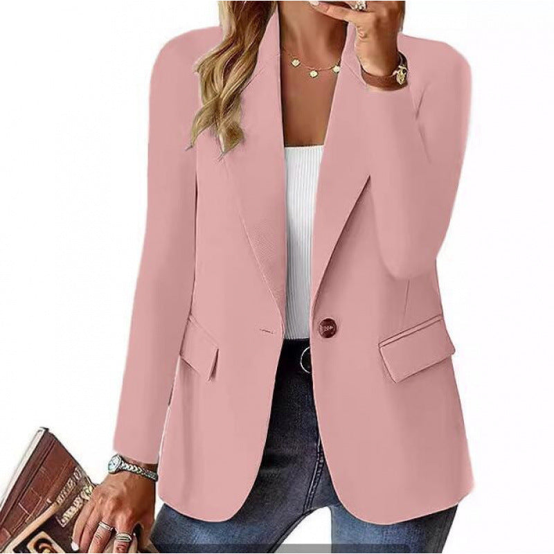 Dames Getailleerde Blazer met Decoratieve Knoopsluiting