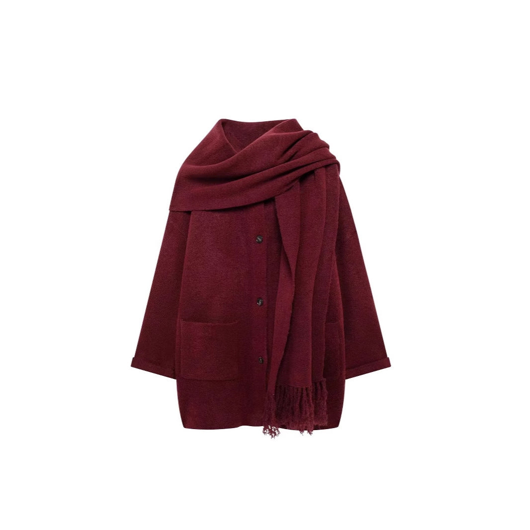 Dames Oversize Jas met Opgestikte Zakken voor Casual