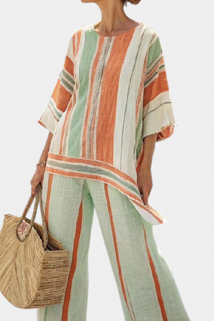 Bellmere | Elegante Asymmetrische Top & Wijde Broek
