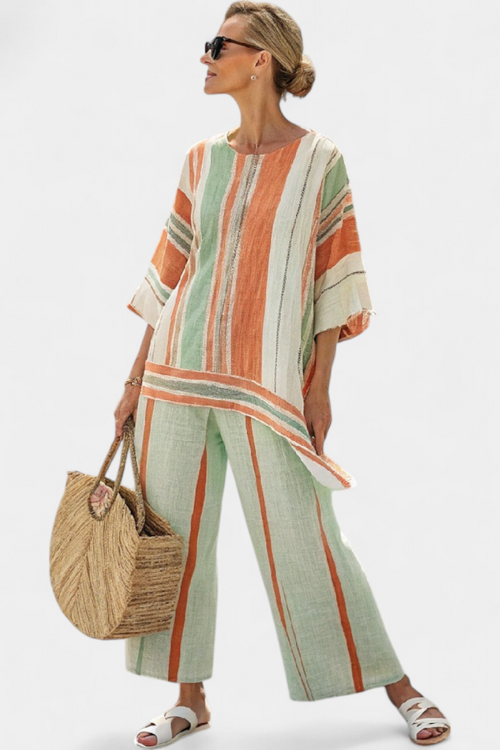 Bellmere | Elegante Asymmetrische Top & Wijde Broek