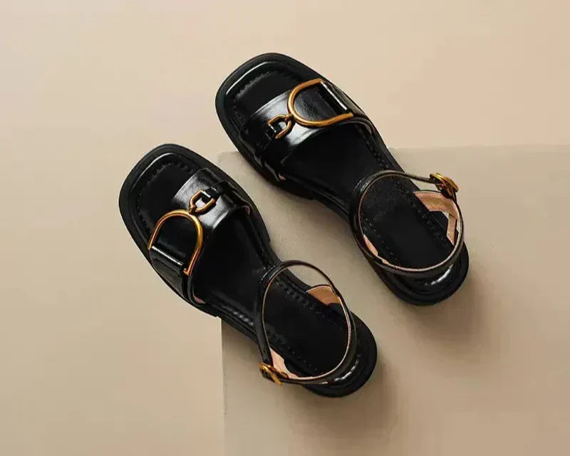Amara | Geknoopte Platte Sandalen