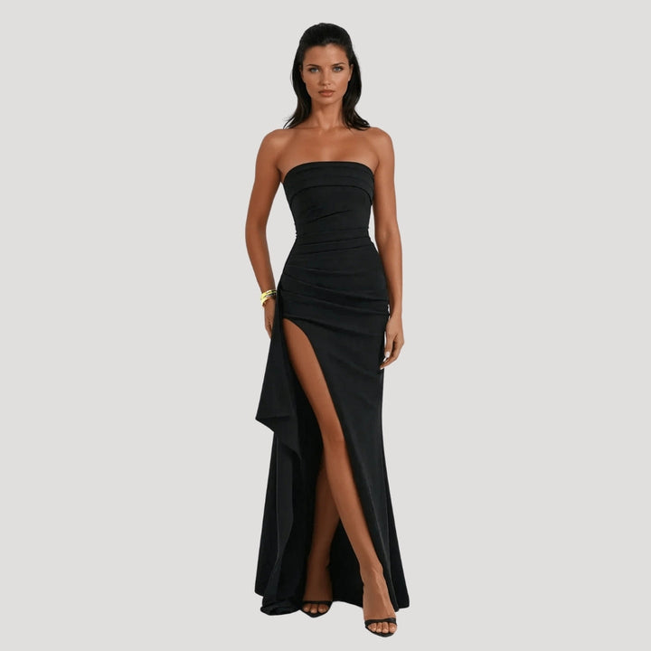 Emma | Strapless Maxi Jurk voor Bruiloftsgasten