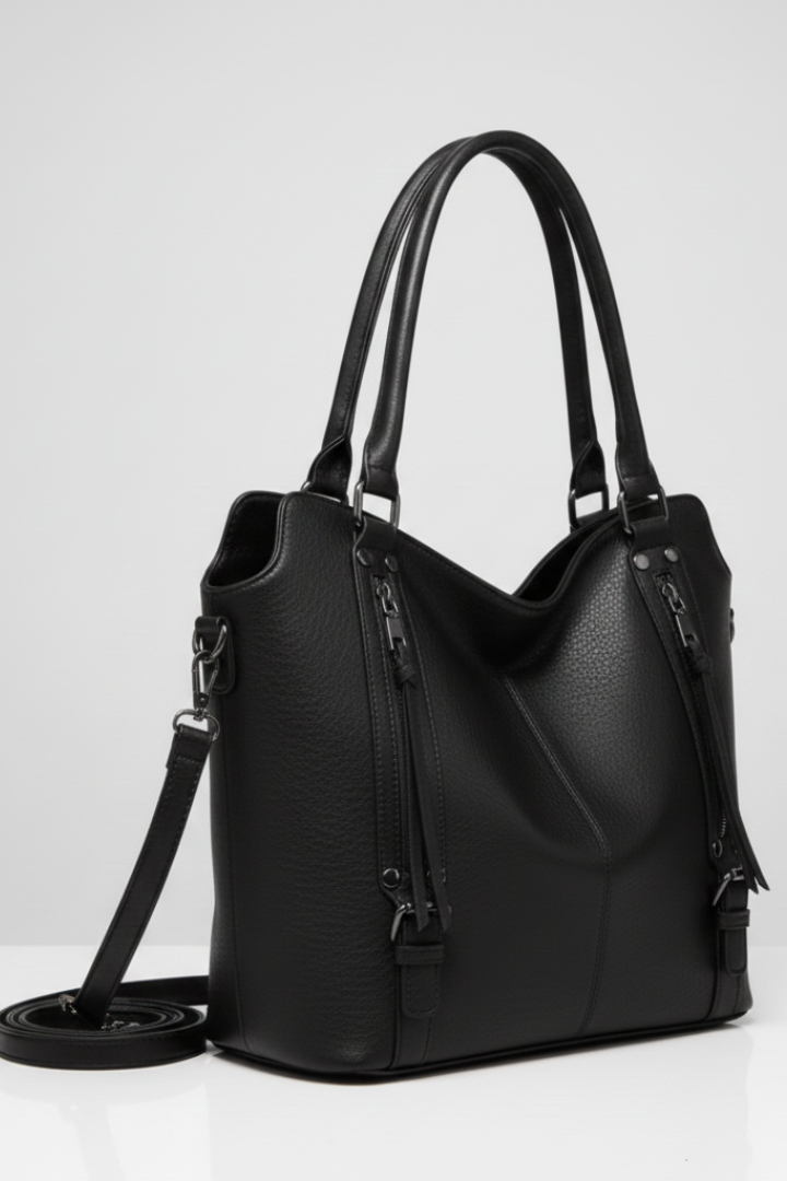 Michelle | Dames Klassieke Shopper met Dubbele Handvatten en Ritsluiting