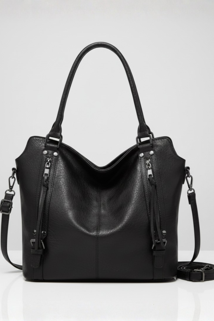 Michelle | Dames Klassieke Shopper met Dubbele Handvatten en Ritsluiting