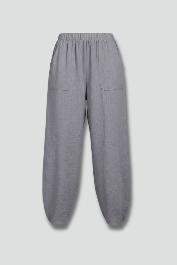 Chloe | Damesbroek met Elastische Taille en Zakken aan de Zijkant