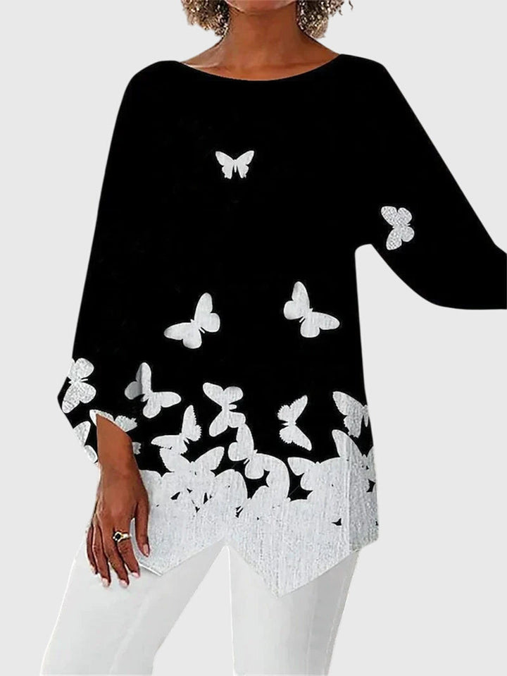 Alayah | Elegante Ronde Hals Top