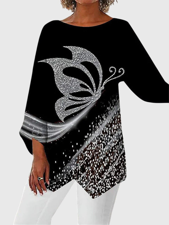 Alayah | Elegante Ronde Hals Top