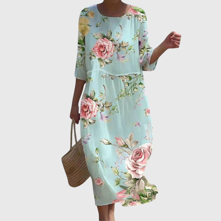 Hayley | Stijlvolle Bloemen Maxi Jurk