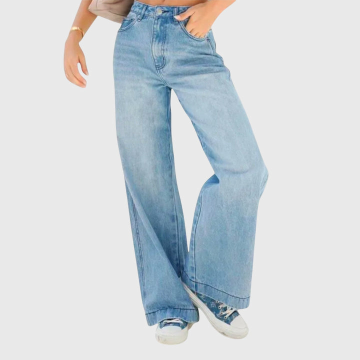 Kayla | Dames Casual Baggy Denim Broek