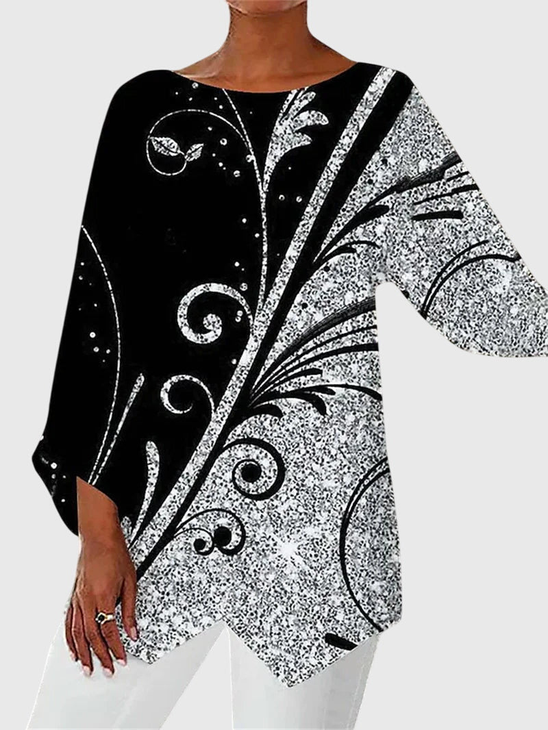 Alayah | Elegante Ronde Hals Top