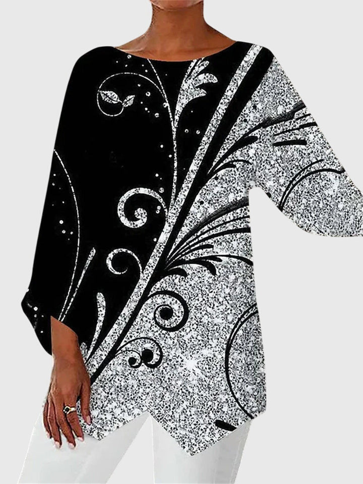 Alayah | Elegante Ronde Hals Top