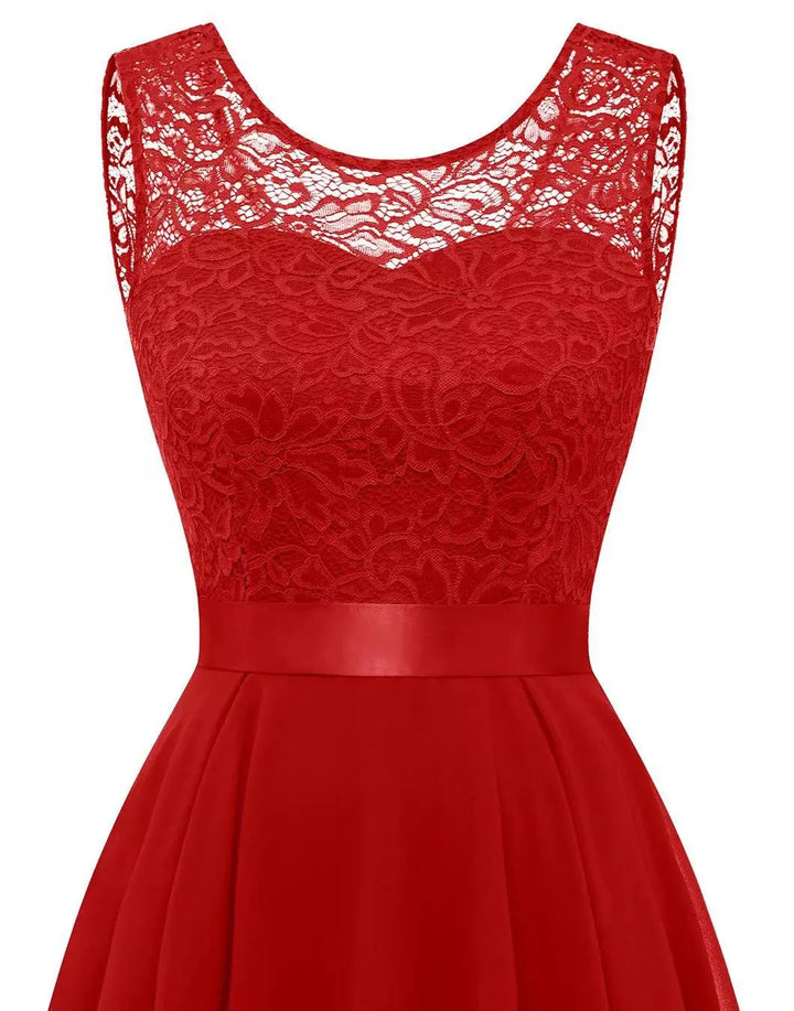 Kaitlyn | Vrouwen Trouwen Gast High-Low Elegante Jurk