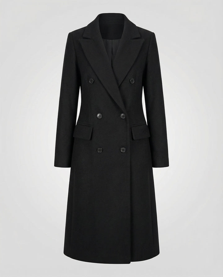 Dames Dubbele Rij Trenchcoat met Reverskraag