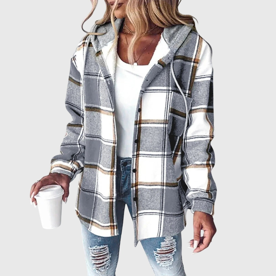 Martina | Dames Mesh Knopen Placket Jacket