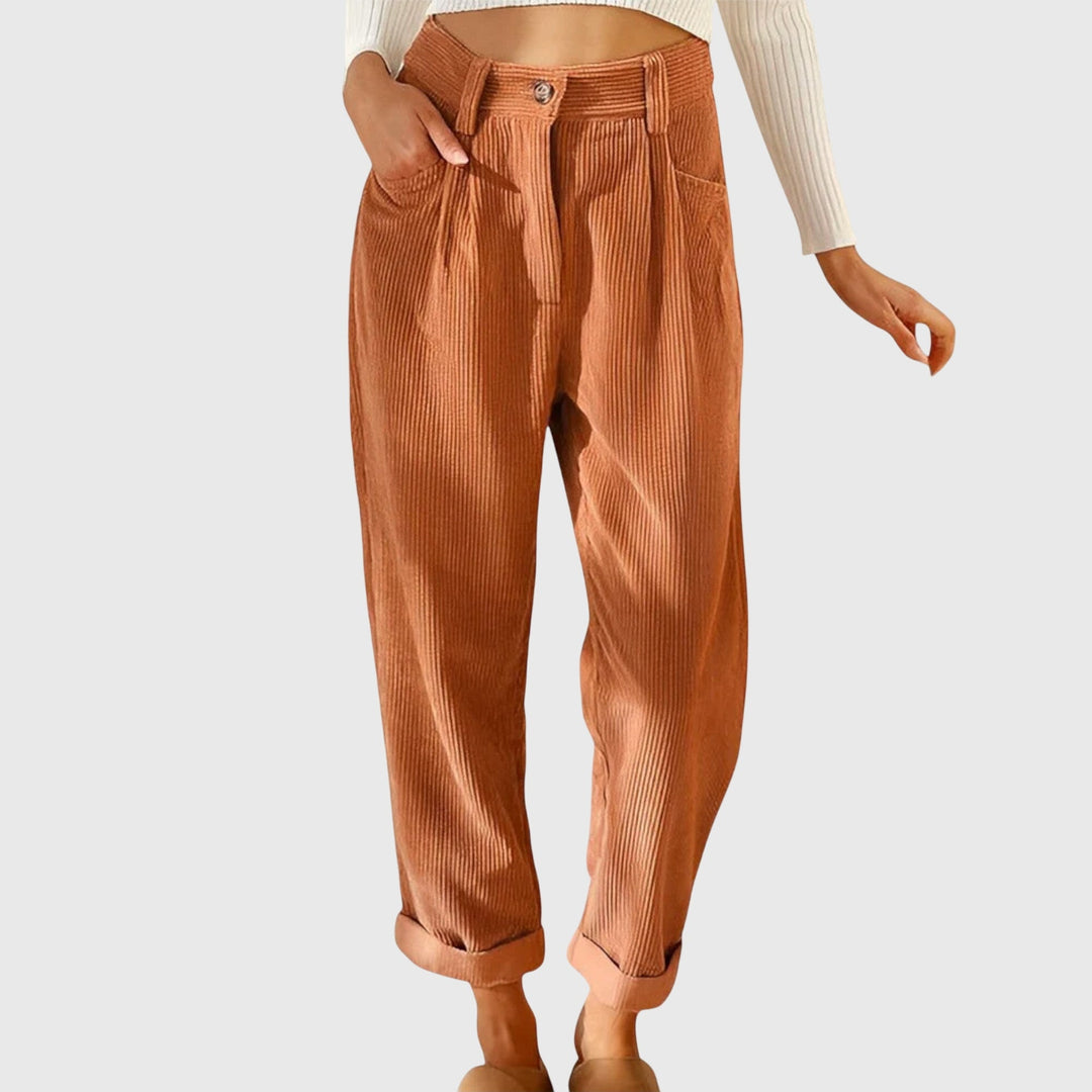 Jana - Moderne Corduroy Broek