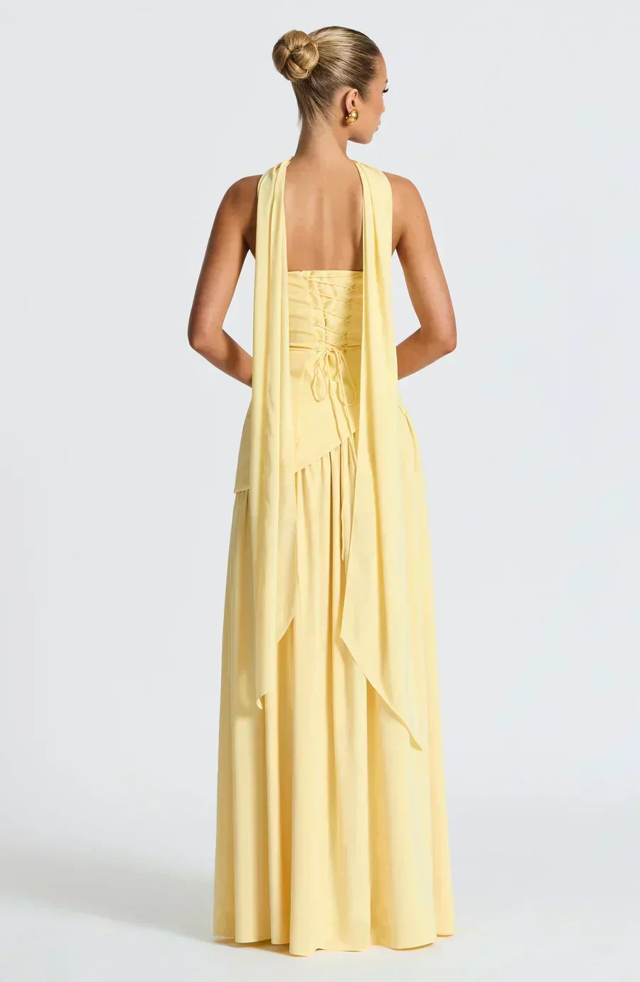 Emily | Dames Bruidsgast Asymmetrische Maxi Jurk