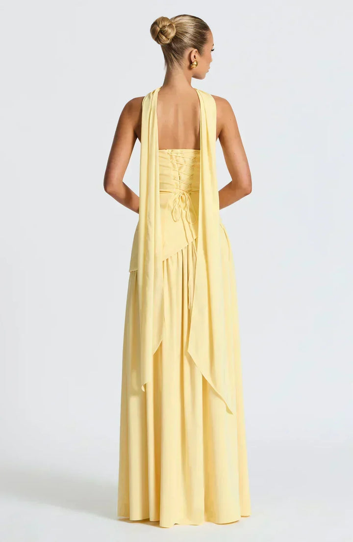 Emily | Dames Bruidsgast Asymmetrische Maxi Jurk