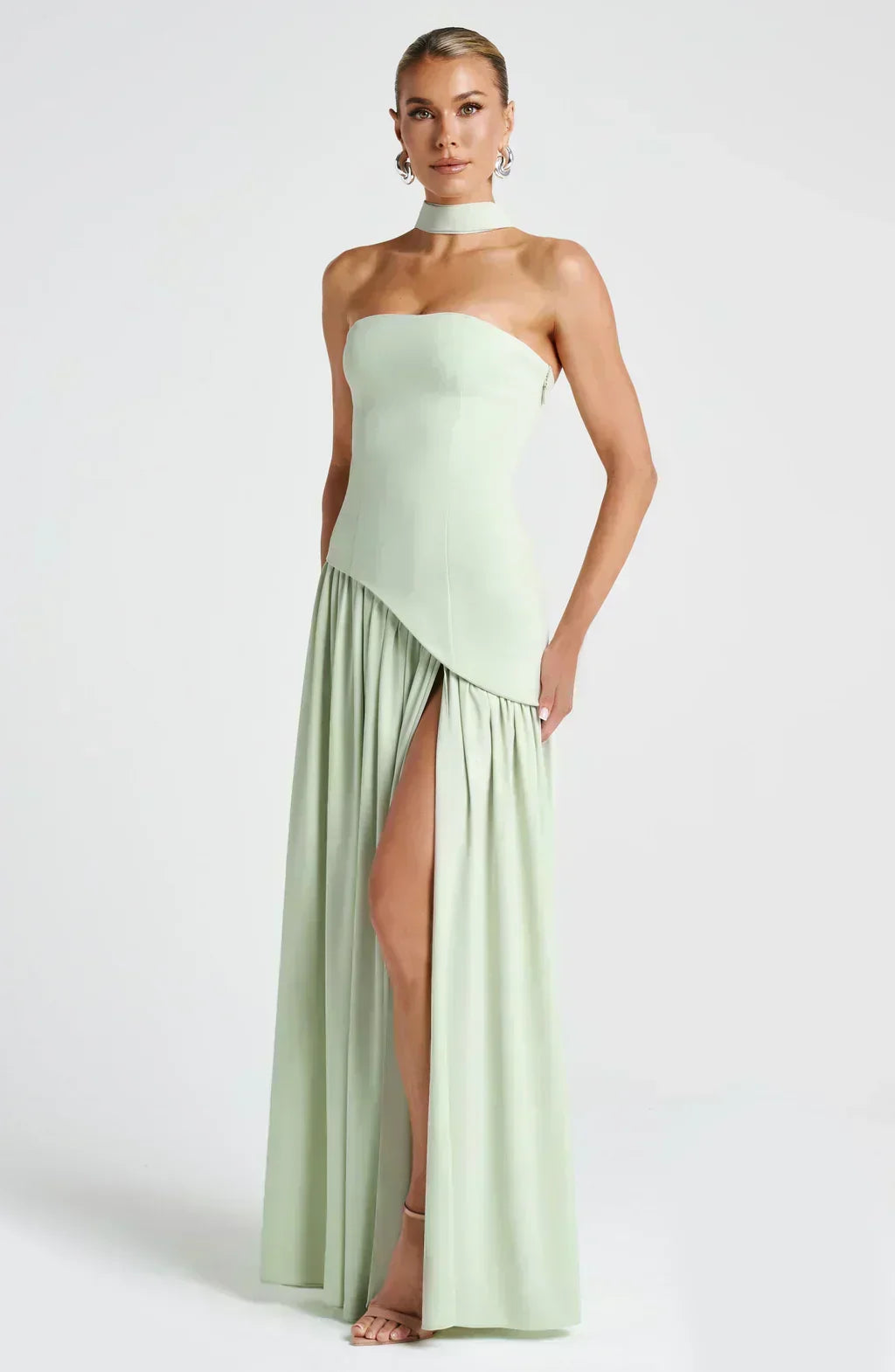 Emily | Dames Bruidsgast Asymmetrische Maxi Jurk
