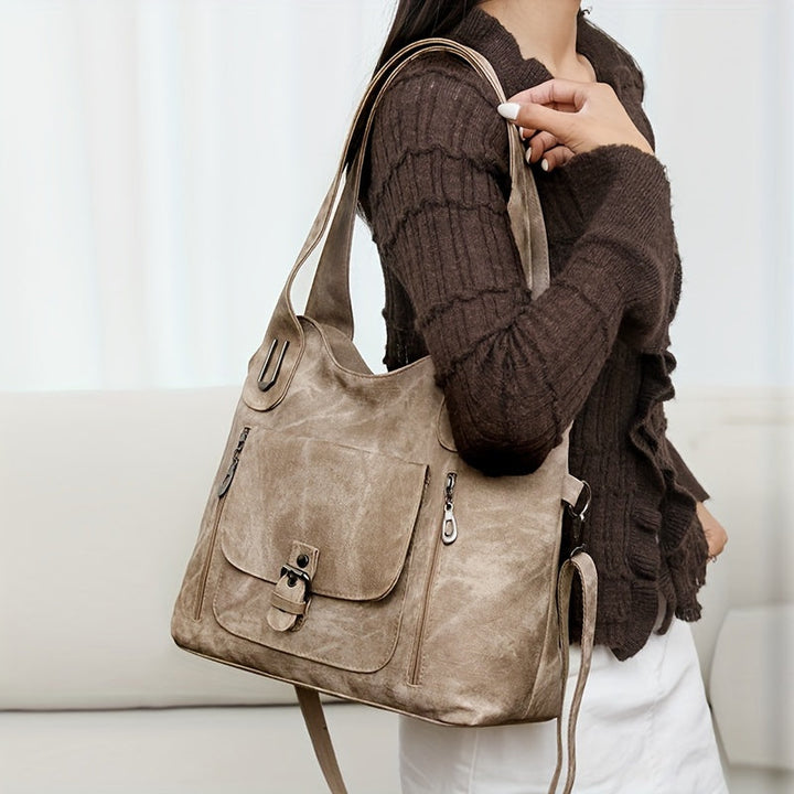 Dames Schoudertas Vintage Stijl met Verstelbare Riem